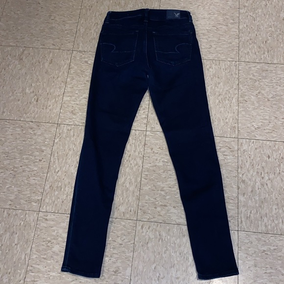 American Eagle Outfitters High Rise Jegging in Darkest Blue size 4 - Picture 9 of 13